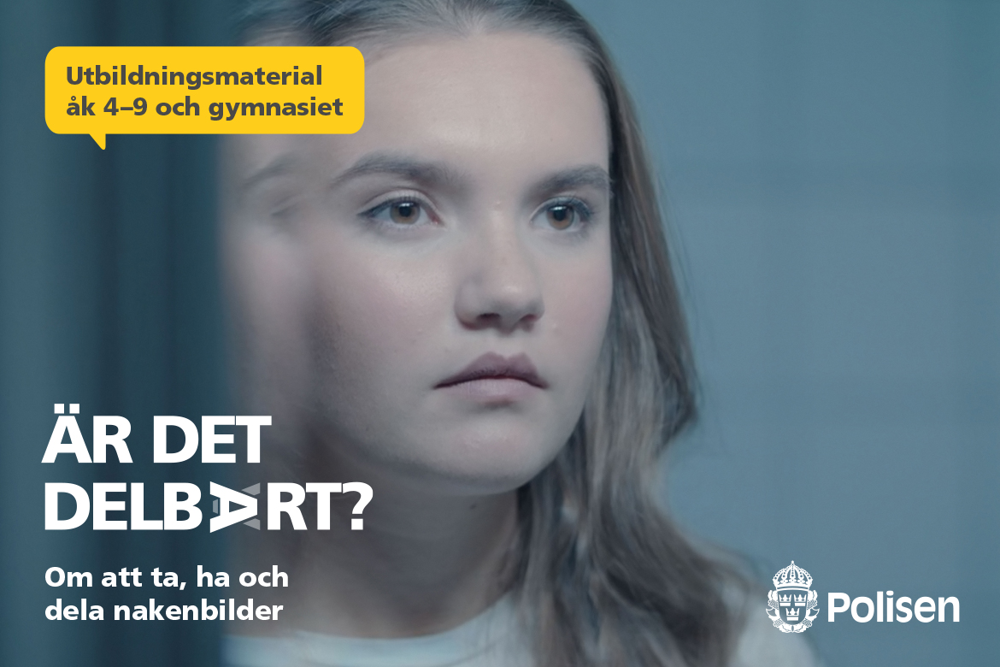 Bild på flicka med texten Är det Delbart?