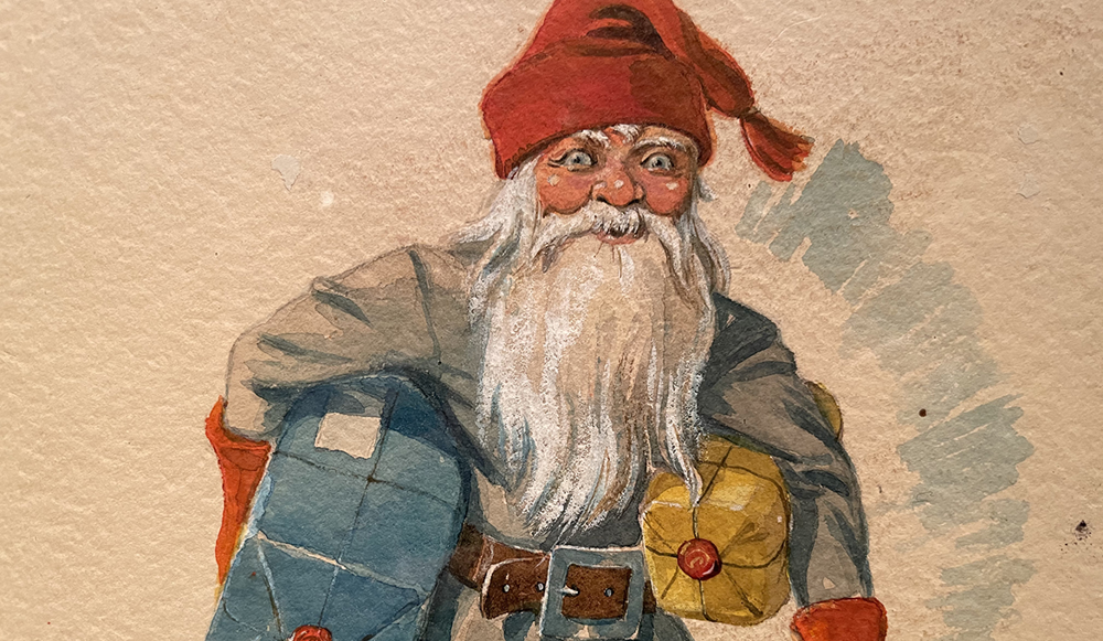 Förfalskad konst "Jenny Nyström" en tomte.jpg